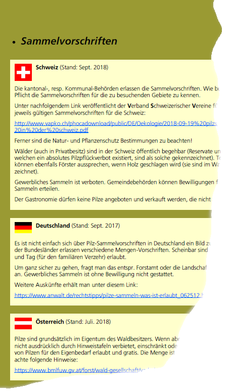 Beispielseite mit Pilzabbildungen